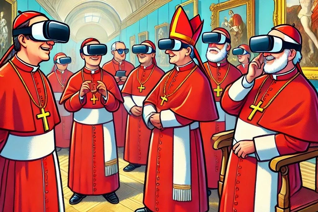 cardinalen-testen-virtual-reality-headsets-op-nieuwe-door-ai-geinspireerde-jubileumkunsttentoonstelling