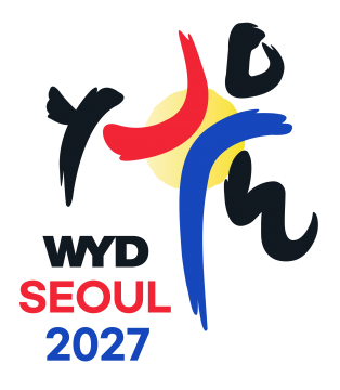 thema-en-logo-wjd-2027-in-seoul:-‘houd-goede-moed.-ik-heb-de-wereld-overwonnen’