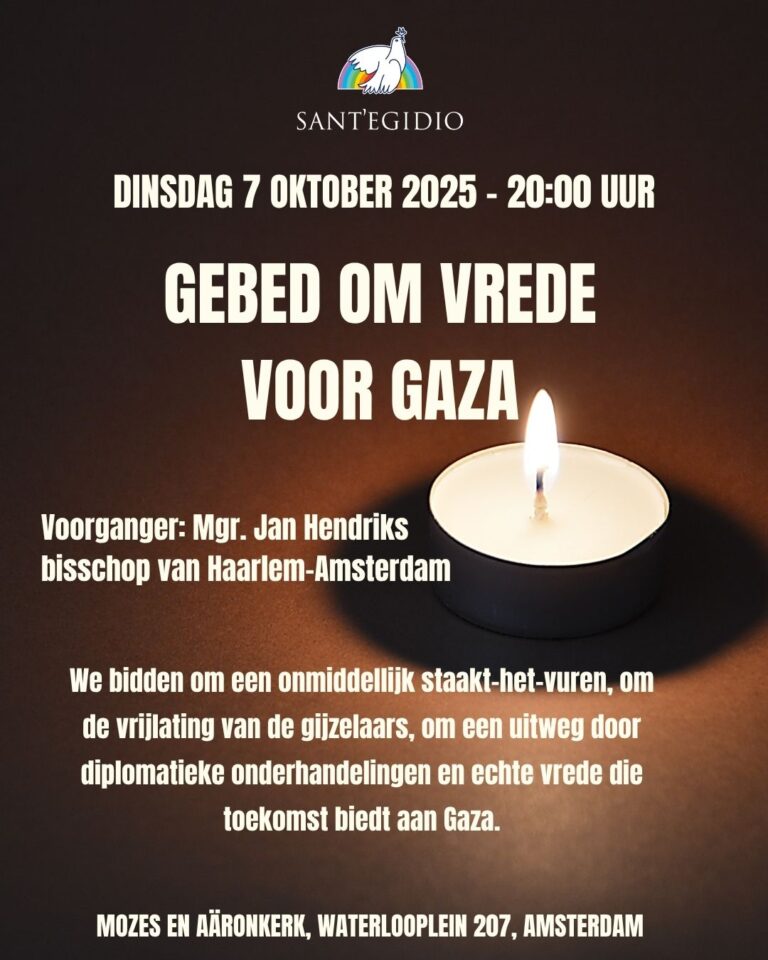 sant’egidio-amsterdam-organiseert-op-7-oktober-gebed-voor-vrede-in-gaza
