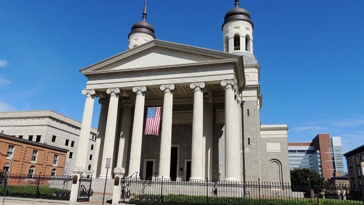 archbishop-caccia-visits-the-first-catholic-cathedral-in-united-states